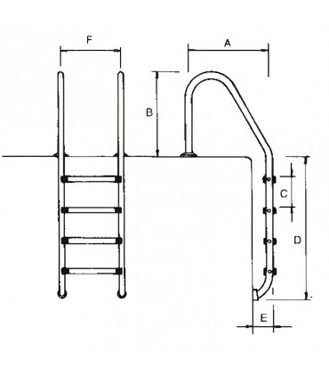 Escalera Standard 2 Peldaños