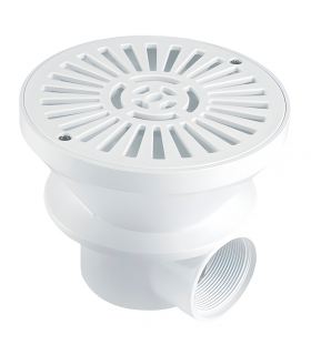 Sumidero Circular Con Rejilla Plana